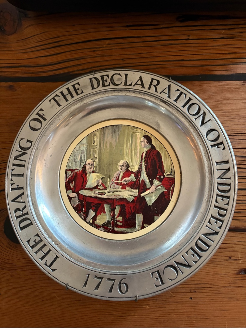 Declaration of Independence Pewter Plate